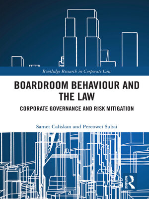 cover image of Boardroom Behaviour and the Law